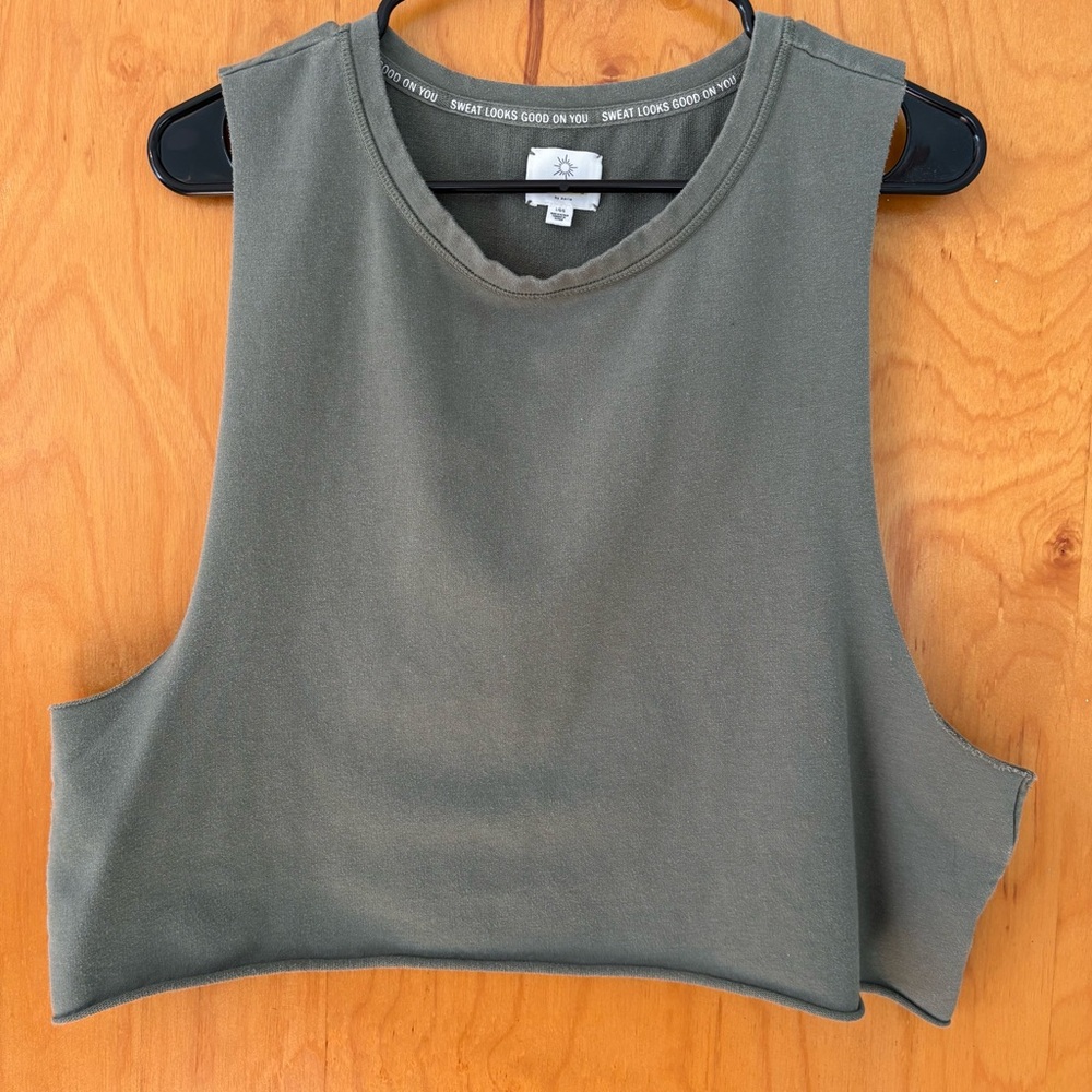 Aerie Olive Green Muscle Tank